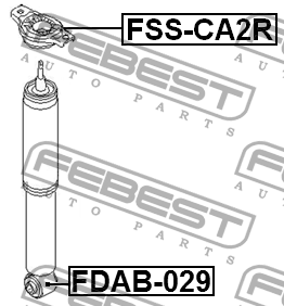 Опора амортизатора FSS-CA2R FSS-CA2R FEBEST