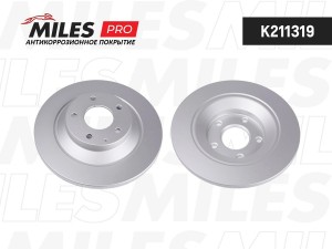 Диск тормозной (серия PRO с антикоррозионным покрытием) MAZDA CX-5 11- задний (T K211319 MILES