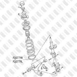 Рычаг подвески передний нижний левый SUZUKI Baleno 95- FQ0779L FQ0779L FIXAR