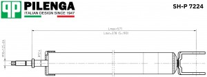 Амортизатор задний SPORTAGE III SH-P7224 SHP7224 PILENGA