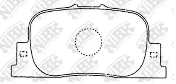 Колодки тормозные TOYOTA Camry (2.2/3.0 24V/3.0V6),Corolla (01-01) (1.8VVTi) зад PN1431 NIBK