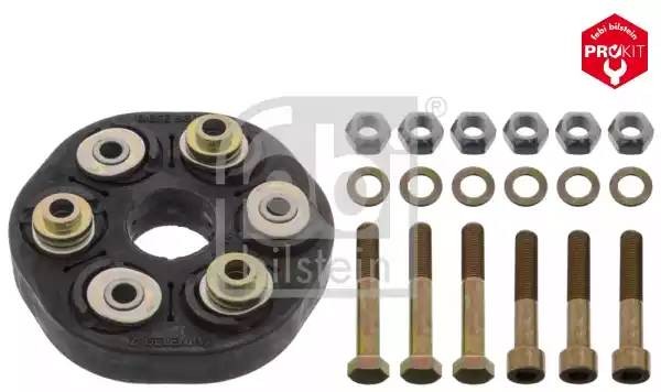 Эластичная муфта кардана /d 90 mm./ спереди (К-кт с болтами) 03585 FEBI BILSTEIN