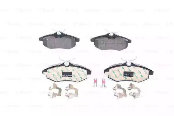 Колодки тормозные CITROEN C2,C3 (02-09) передние (4шт.) BOSCH 0 986 494 262 BOSCH