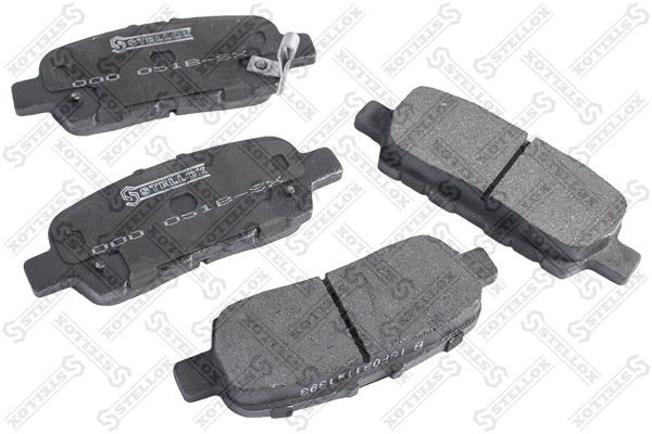 колодки дисковые задние! с антискрип. пластинами\ Suzuki Grand Vitara all 09> 000-051B-SX STELLOX