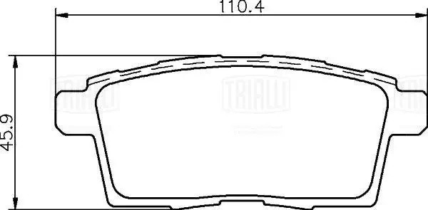 Колодки тормозные дисковые задние керамические PRO PF4051CR TRIALLI