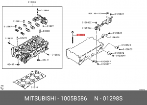 Болт ГБЦ 1005B586 1005B586 MITSUBISHI