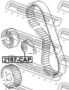 Ролик натяжной 2187-CAP 2187-CAP FEBEST