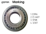 Подшипник редуктора зад. моста для а/м ГАЗель (№27607) внутр. "ESPRA" ES6607 ESPRA