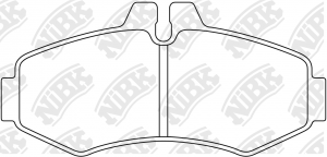 Колодки тормозные дисковые MERCEDES VITO 9303/SPRINTER (901-903) 06 PN0132 PN0132 NIBK