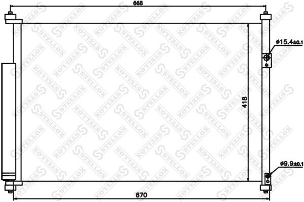 SZ5108 [9531064J00] !радиатор конд.\ Suzuki Grand Vitara 1.6/2.0/1.9DDiS 05> 10-45176-SX STELLOX