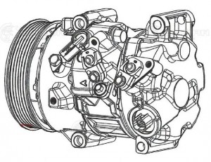 Компрессор кондиц. для а/м Toyota Camry (11-) 2.5i LCAC1919 LCAC1919 LUZAR