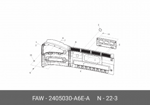 Редуктор колесный 3250,3310 2405030A6EA FAW