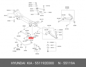 Гайка М12 551192E000 HYUNDAI KIA