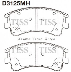 Колодки тормозные диск.передние MAZDA 6 02-08 D3125MH D3125MH MK KASHIYAMA