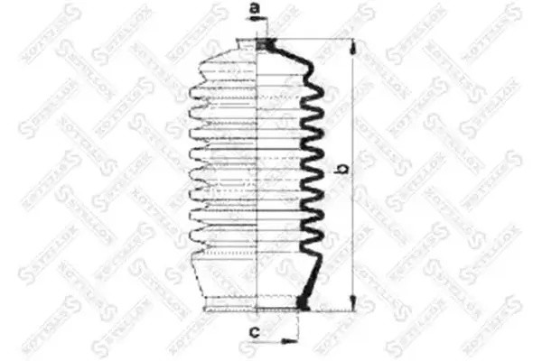 пыльник рейки рулевой!\ MB W166/X166 12> 1498039SX STELLOX