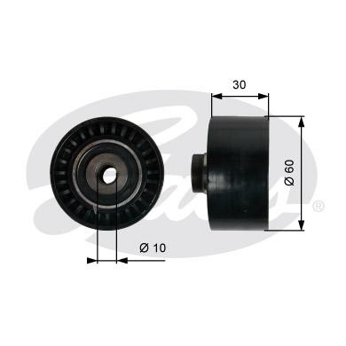 Ролик натяжителя 7786-21358 T42065 GATES