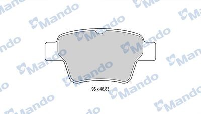 Колодки тормозные PEUGEOT 307 (04-) (1.4/2.0 HDi 16V) CITROEN C2,C4,Xsara (04-)  MBF015478 MANDO