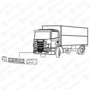 центральная часть бампера!\ Scania R.114/124/144 14490 COVIND
