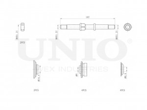 Стойка стабилизатора передняя SSP-50010 UNIO