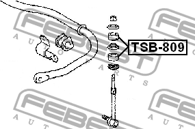 Втулка тяги стабилизатора TOYOTA COROLLA AE10,CE10,EE10 1991.06-2002.06 TSB-809 TSB-809 FEBEST