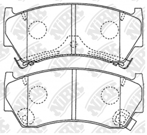 Колодки тормозные дисковые SUZUKI BALENO 1996-2002 PN2356 PN2356 NIBK
