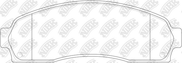 Колодки тормозные FORD Explorer (02-) передние (4шт.) NIBK PN0378 NIBK