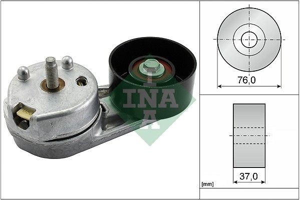 натяжитель ремня! в сб.с роликом\ Land Rover Range Rover III L322/ Range Rover S 534059710 INA