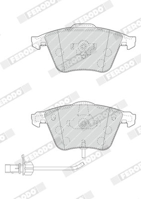 Колодки тормозные дисковые FDB1827 FERODO