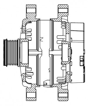 Генератор для а/м Ford Galaxy II (06-)/S-Max (06-) 2.0TDCi 150A (LG 1030) LG 1030 START VOLT
