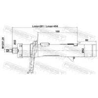 АМОРТИЗАТОР ПЕРЕДНИЙ ЛЕВЫЙ GAS.TWIN TUBE 21110-012FL 21110012FL FEBEST