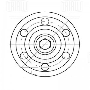 Ролик привод. ремня с натяж. мех. для а/м Opel Astra J (09-) 1.7d (CM 5443) CM 5443 TRIALLI