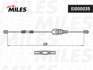 Трос стояночного тормоза FORD FOCUS II EI000035 EI000035 MILES