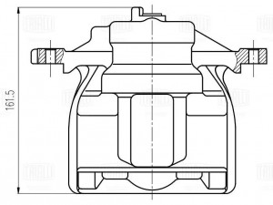 Суппорт тормозной передний левый d=60 мм CF 800352 TRIALLI