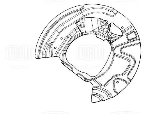 Кожух торм. диска для а/м BMW X5 (E70) (07-)/X5 (F15) (13-) перед. лев. (BDSP 25 BDSP 2522 TRIALLI