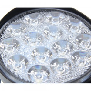 Фара рабочего света круглая 116х116x70мм 42Вт (14 LED) рассеянный свет (Flood) 1 370-30-009 MEGA POWER