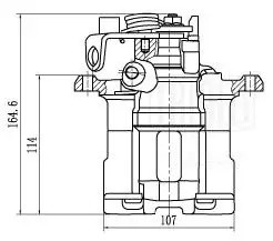 Суппорт торм. для а/м VW Transporter T4 90-/Sharan 95- зад. лев. d38мм CF002088 CF002088 TRIALLI
