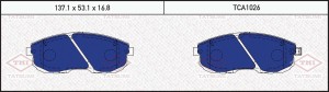 колодки дисковые перед.!\ NISSAN Teana 13> TCA1026 TATSUMI