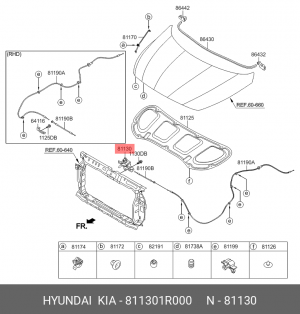 HYUNDAI SOLARIS (2010>) 811301R000 HYUNDAI KIA
