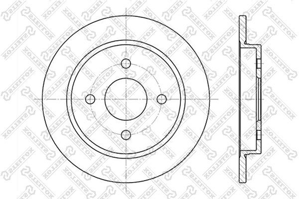 диск тормозной задний!\ Ford Focus/Sierra/Scorpio 2.0-2.9i 85> 6020-2536-SX STELLOX
