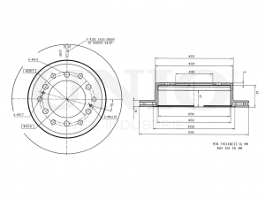 Диск тормозной задний BRD-20112 UNIO
