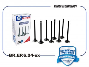 Клапан выпуск 1шт BR.EP.6.24-ex 96463003 Daewoo Matiz, Chevrolet Spark, Aveo T25 BR.EP.6.24-ex BRAVE
