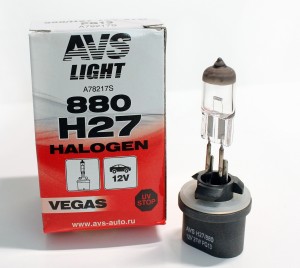 лампа! (H27/1) 27W 12V прямой цоколь (880) Vegas 1шт.\ A78217S AVS