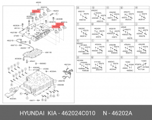 Клапан электромагнитный HYUNDAI Starex H-1 (07-) KIA Mohave (07-),Sorento (06-)  462024C010 HYUNDAI KIA