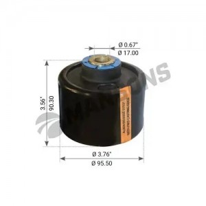 опора подвески кабины !передняя 0.66'x3.80\FRL Argosy 360.044 MANSONS