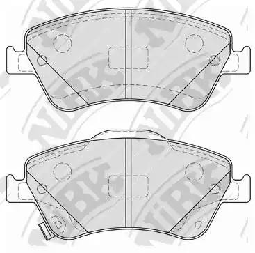 Колодки задние (TOYOTA AURIS 1.33-2.2 07- (Великобритания)) PN1835 PN1835 NIBK