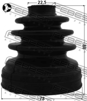 Пыльник ШРУСа внутренний TOYOTA AVENSIS T22 0115-ZNRRHT 0115-ZNRRHT FEBEST