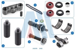 РМК суппорта Knorr SN6 ... / SN7 ... / SK7 ... Комплект Толкателей и Пыльников , 3408 ALCAN