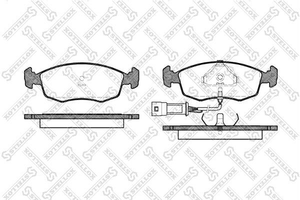 172 02=FDB276 !колодки дисковые п.\ Ford Scorpio/Sierra 1.6-2.5TD 85-94 183-002-SX STELLOX