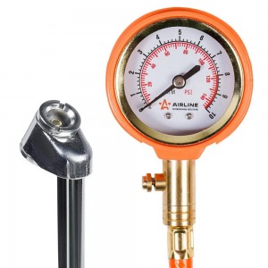 Манометр шинный механический 10атм. металл AIRLINE APR-M-03 AIRLINE
