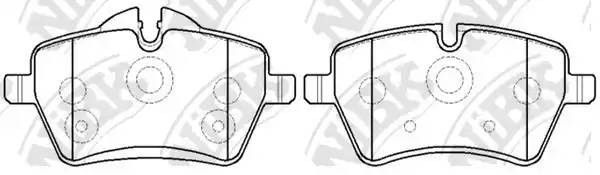 Колодки тормозные MINI Cooper S передние (4шт.) NIBK PN0504 NIBK
